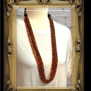 Vintage multi beaded necklace